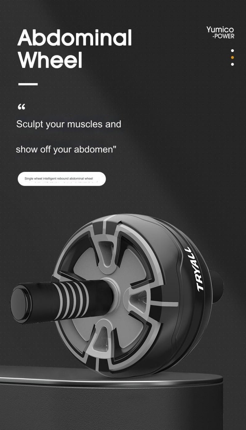 Automatic Rebound Ab Wheel – Home Fitness Equipment with Kneeling Pad